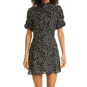 TED BAKER RAAYY PUFF SLEEVE MINI FLORAL DRESS SZ US 6